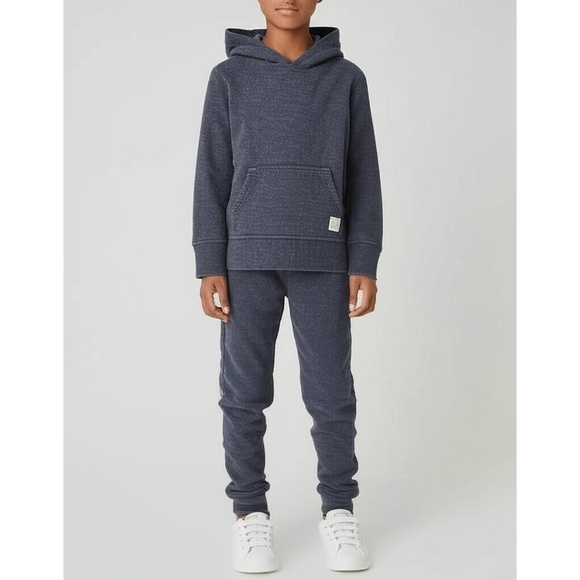 GAP Hoodie Kids Size M Blue Kangaroo Pocket Thermal Hooded Casual - Picture 1 of 11